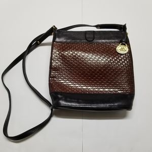 Brahmin Purse Vintage Crossbody Woven